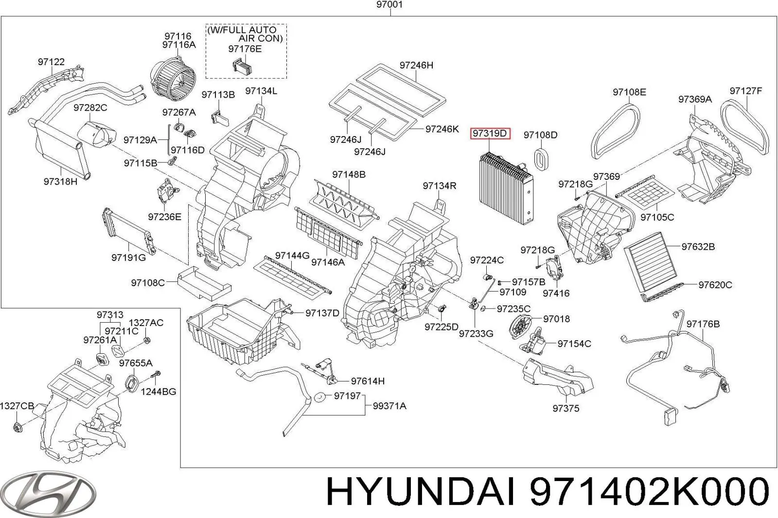  Радіатор кондиціонера салонний, випарник KIA Soul 1