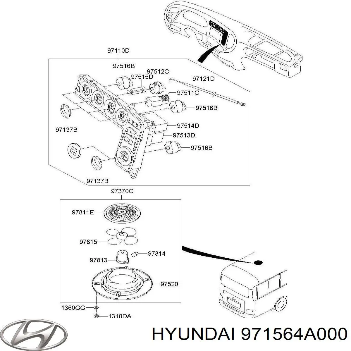  971564A000 Hyundai/Kia