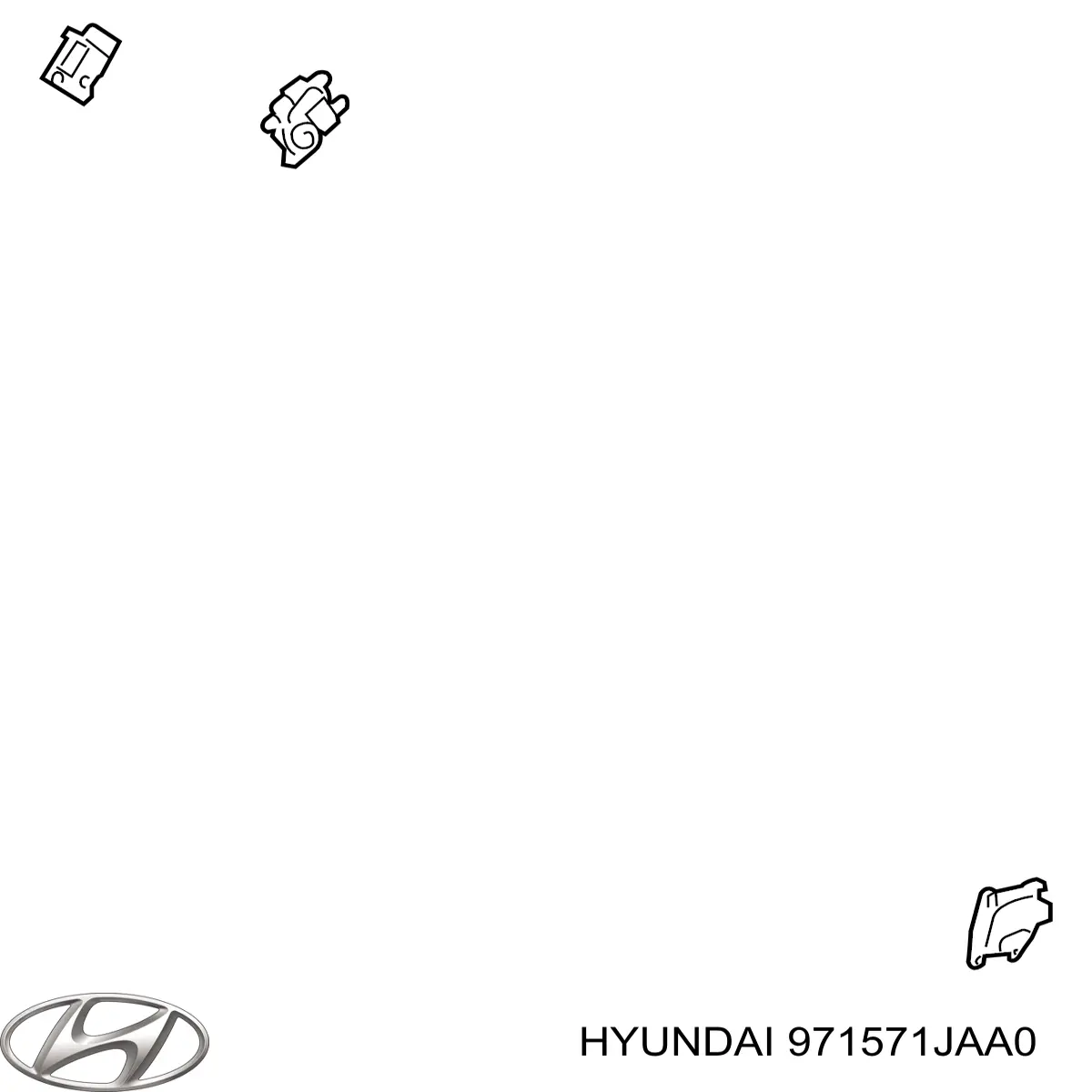 971571JAA0 Hyundai/Kia двигун заслінки печі