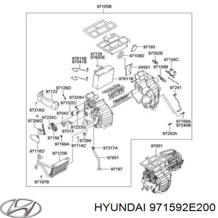 Двигун заслінки печі Hyundai/Kia 971592E200 ціна, від 10.13 USD