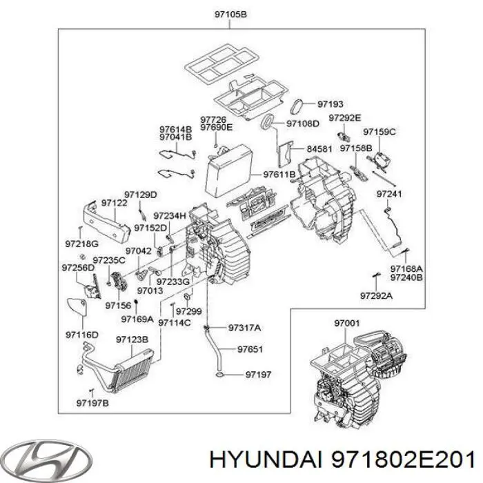 971802E201 Hyundai/Kia датчик температури повітря в салоні