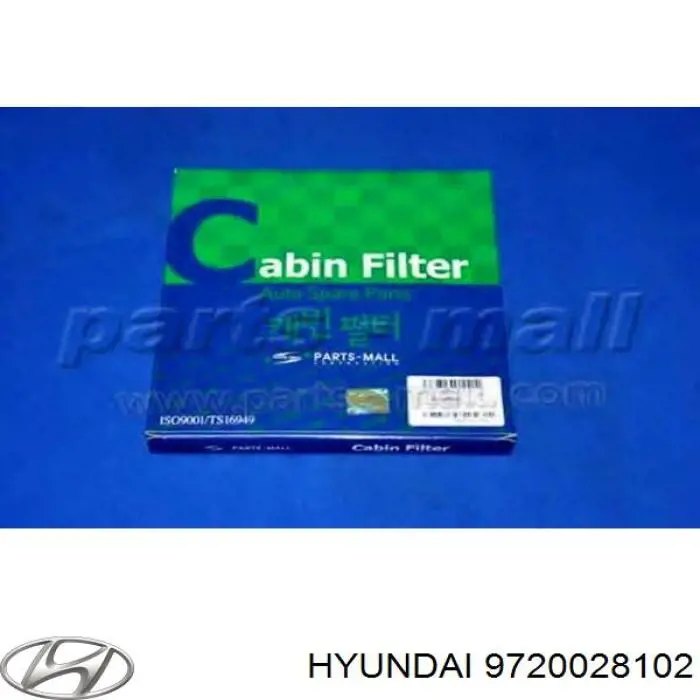 9720028102 Hyundai/Kia Фильтр салона (Актив. уголь)