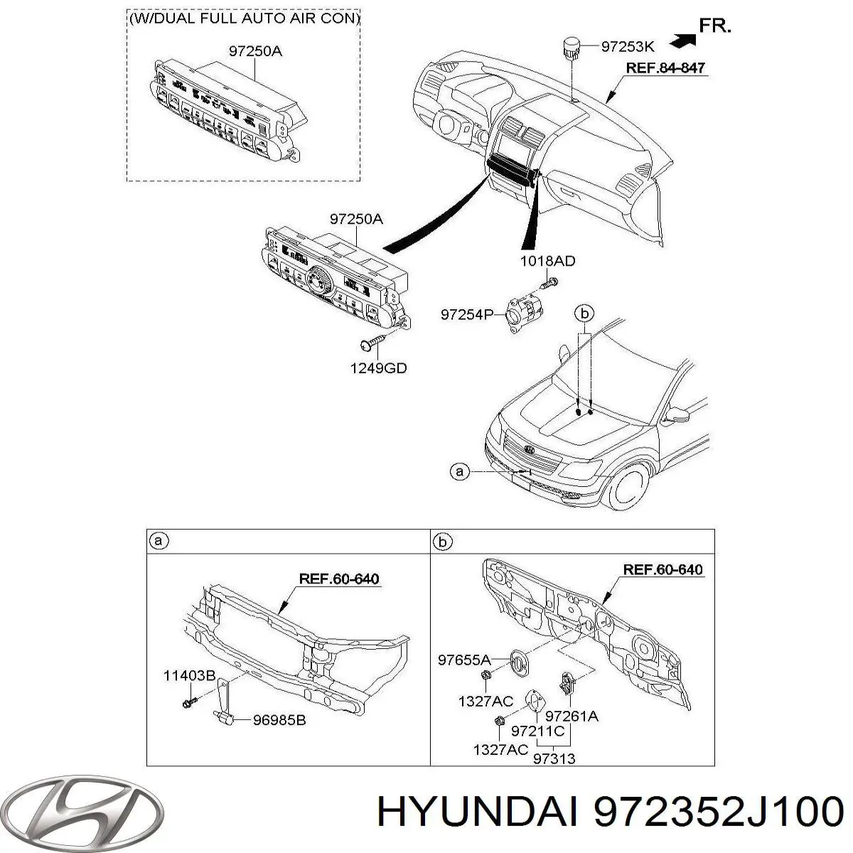  Hyundai/Kia 972352J100 ціна, від 7.46 USD