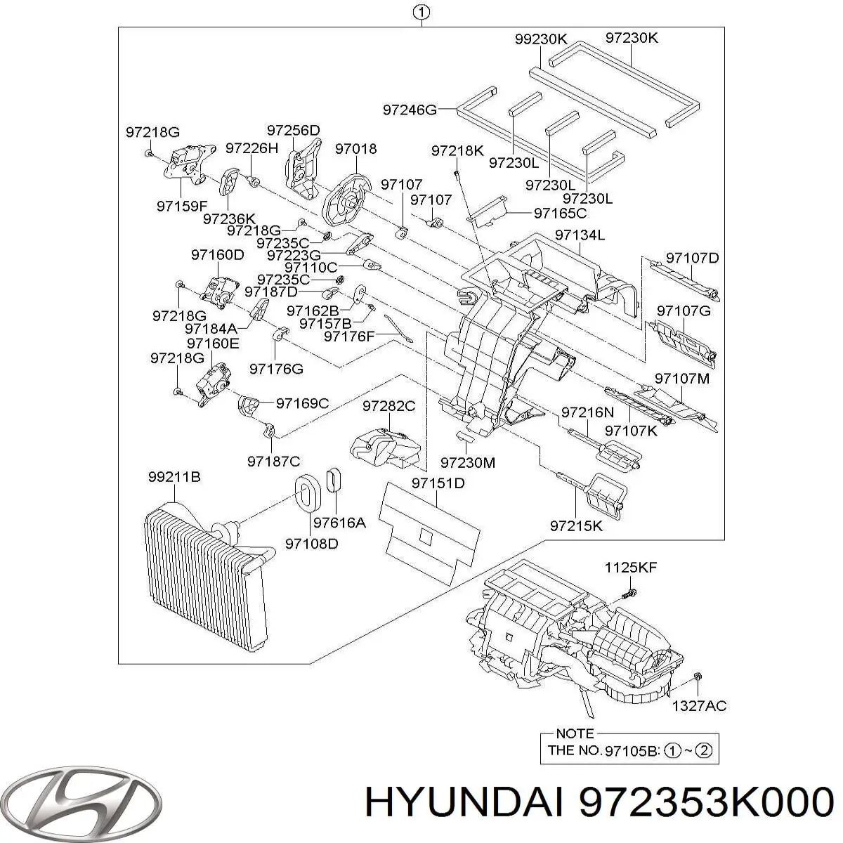 Резистор обігрівача Hyundai/Kia 972353K000 ціна, від 10.91 USD