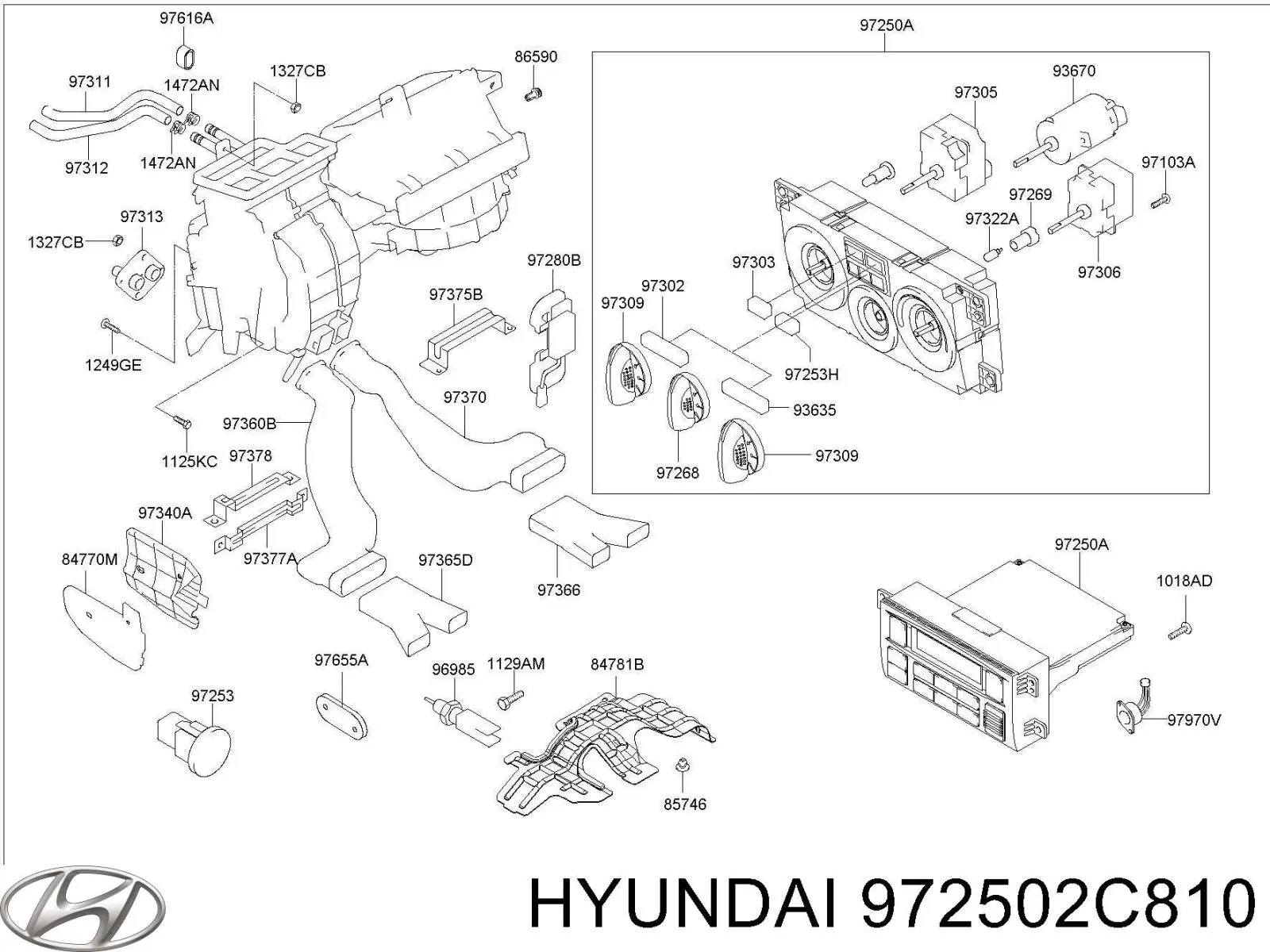  Hyundai/Kia 972502C810 ціна, від 5.54 USD