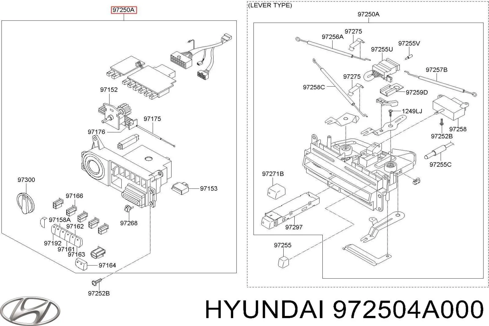  972504A000 Hyundai/Kia