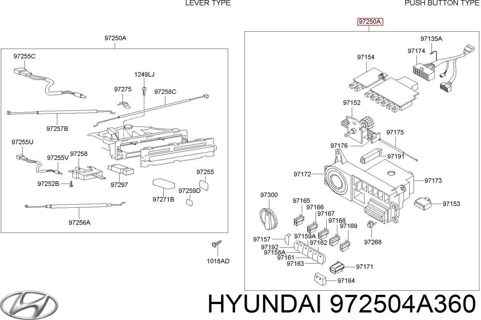  972504A360 Hyundai/Kia