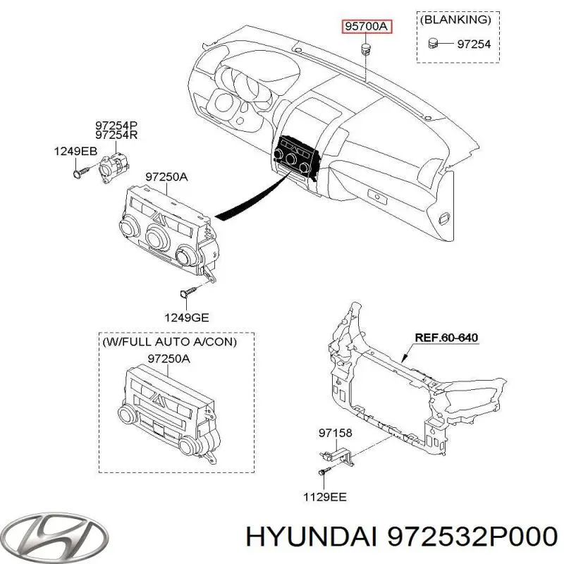  Hyundai/Kia 972532P000 ціна, від 50.73 USD