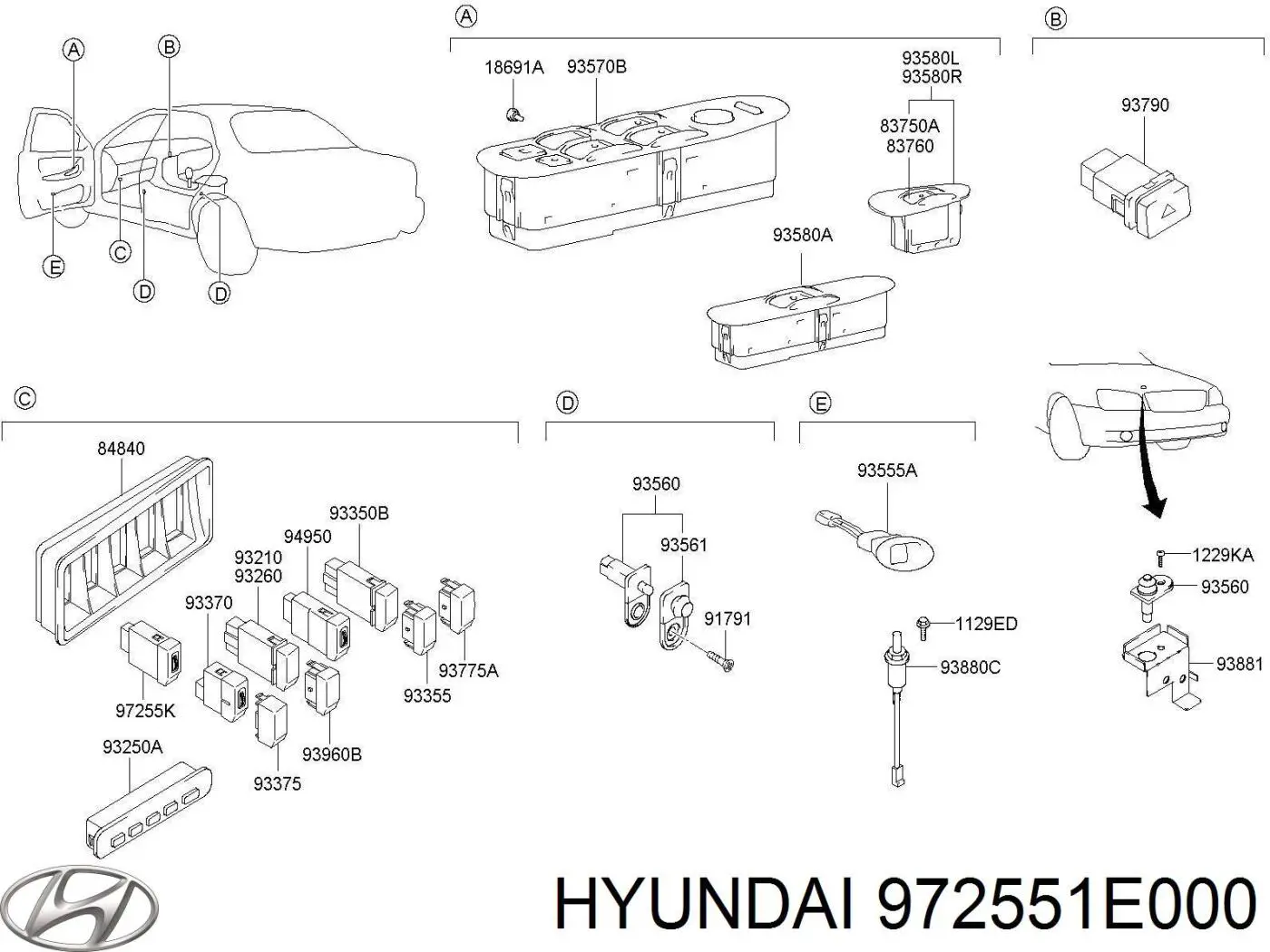 Регулятор вентилятора обігрівача Hyundai Accent III седан (MC) (2005 - 2012) ціна, від 18.59 USD