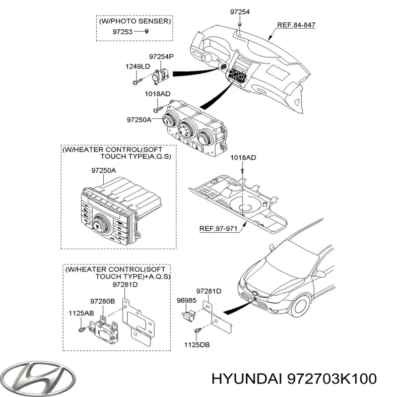 Датчик температури повітря в салоні Hyundai I30 хетчбек (FD) (2007 - 2011) ціна, від 19.77 USD