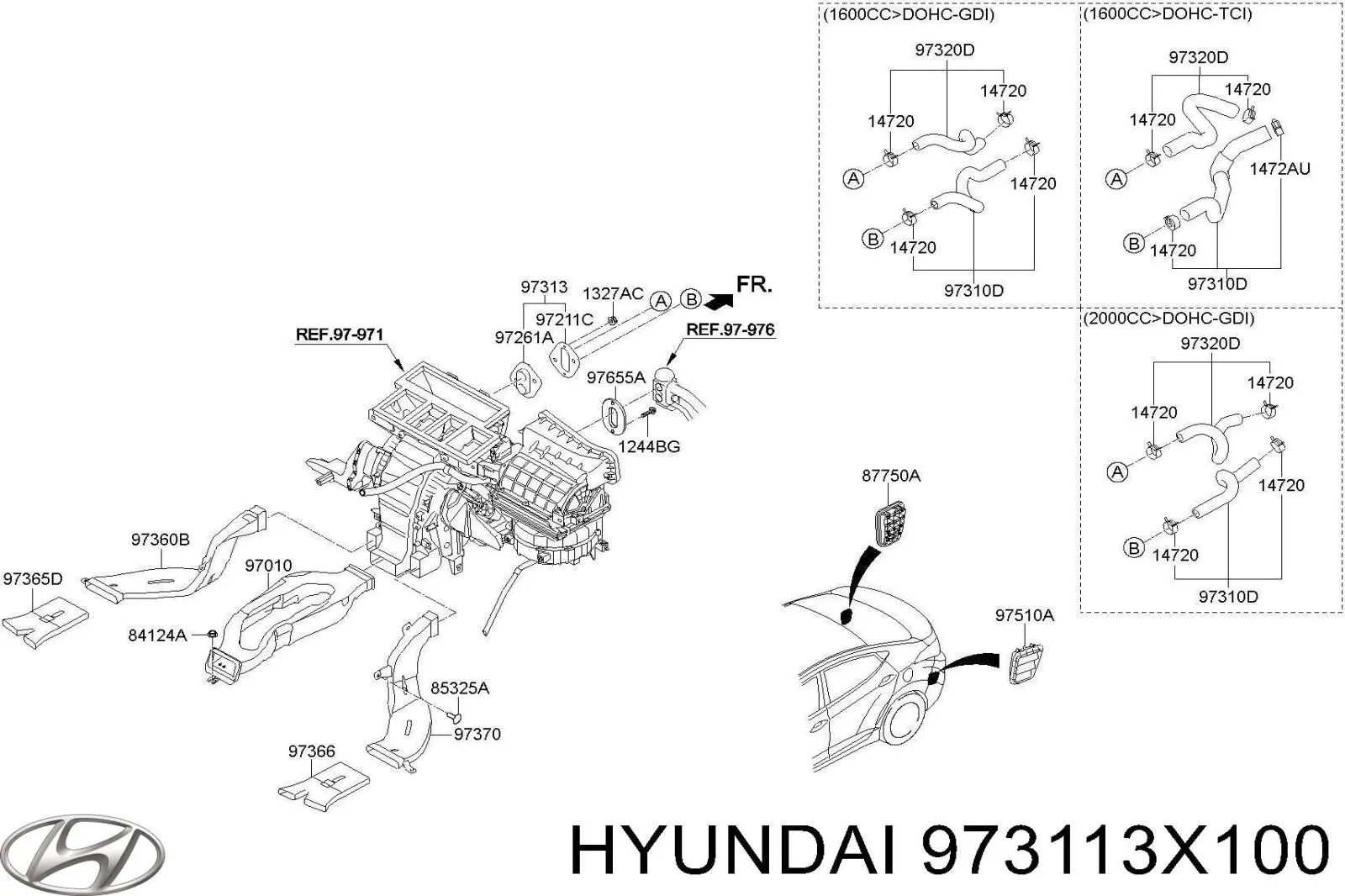  973113X100 Hyundai/Kia