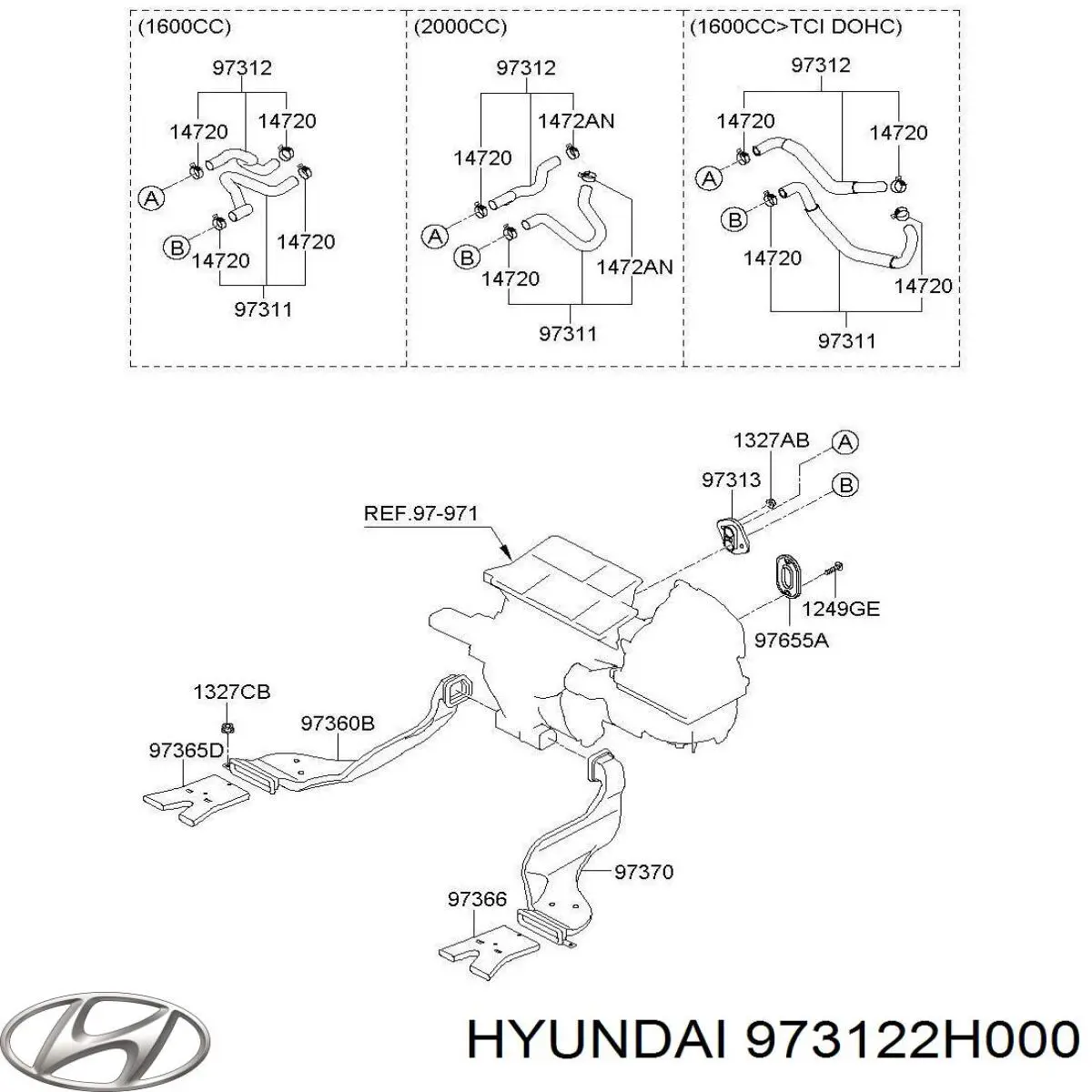  Hyundai/Kia 973122H000 ціна, від 19.00 USD