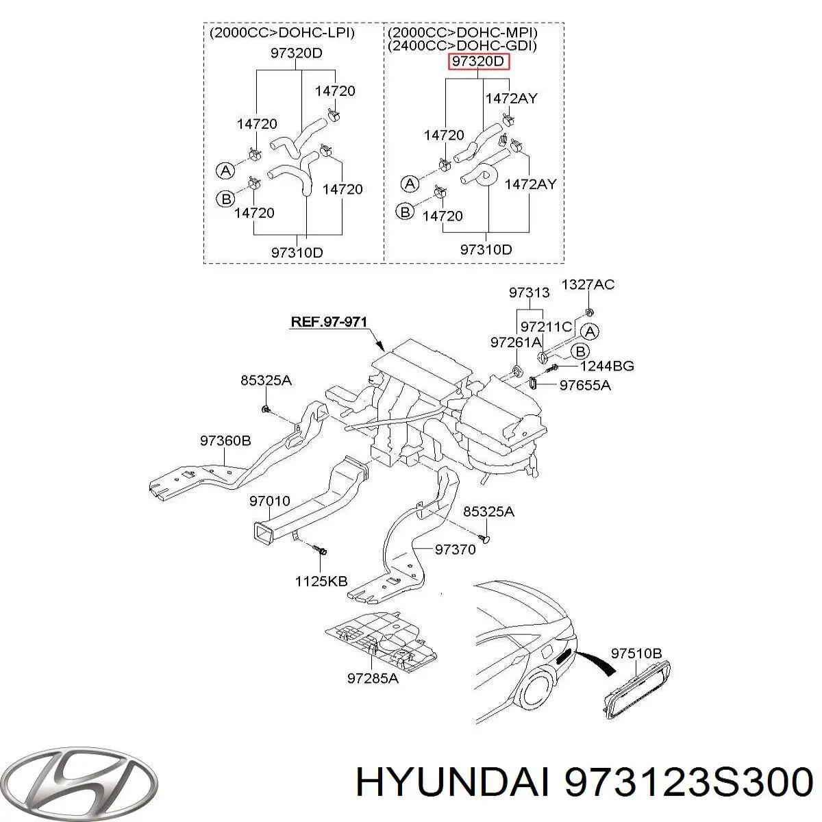  973123S300 Hyundai/Kia