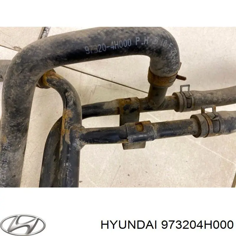 Шланг радіатора опалювача/пічки, обратка Hyundai/Kia 973204H000 ціна, від 9.09 USD