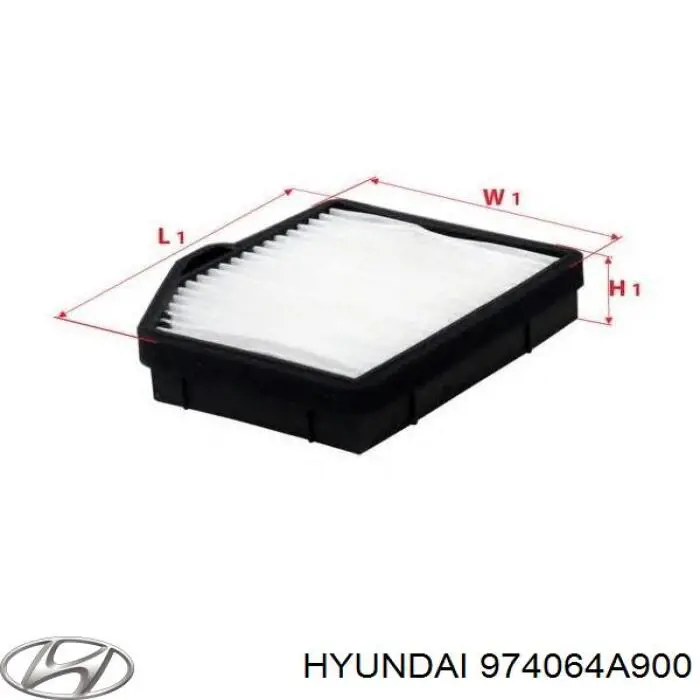 Купити 974064A900 Hyundai/Kia Фільтр салону вугільний