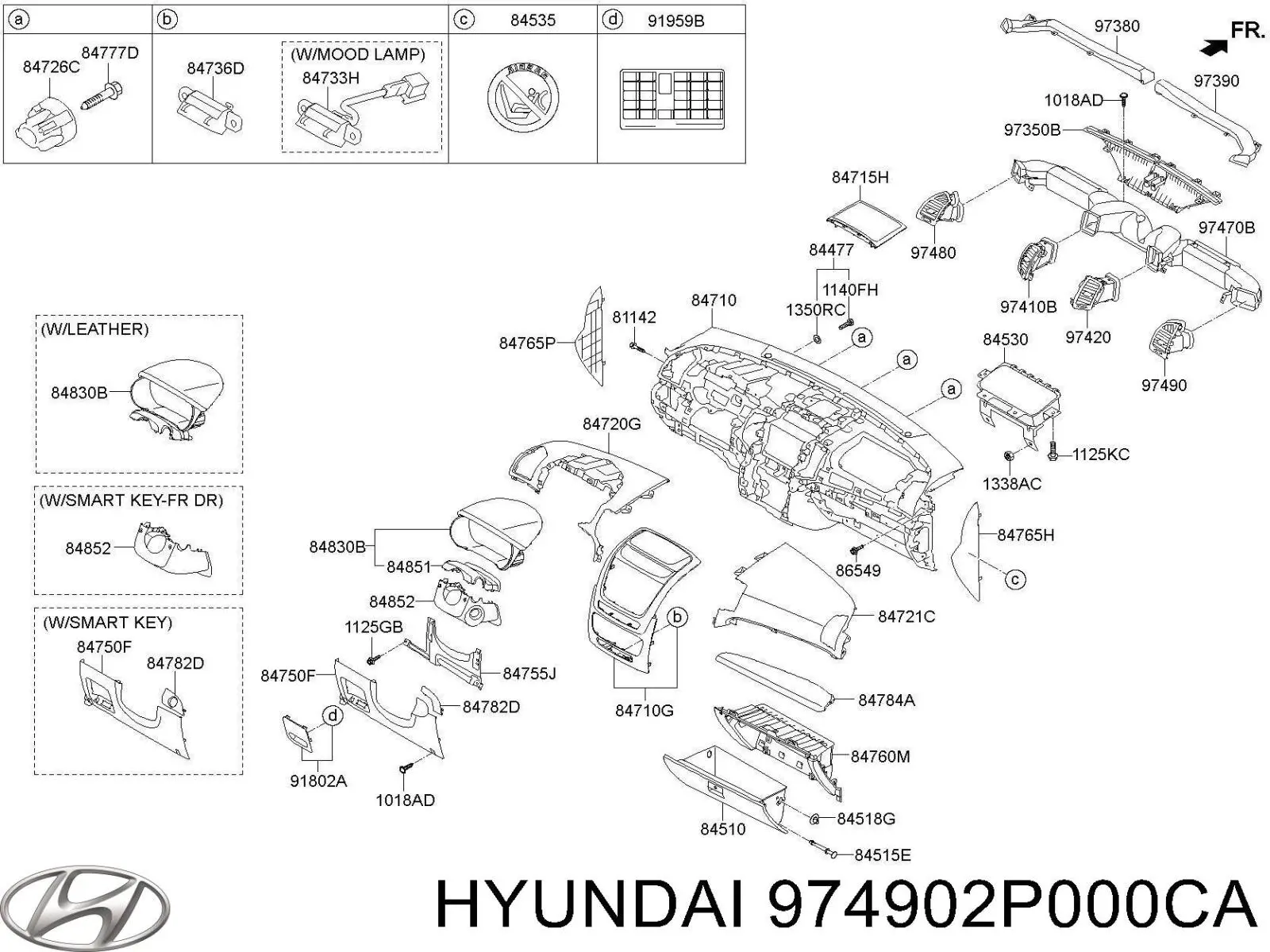  Hyundai/Kia 974902P000CA ціна, від 12.57 USD