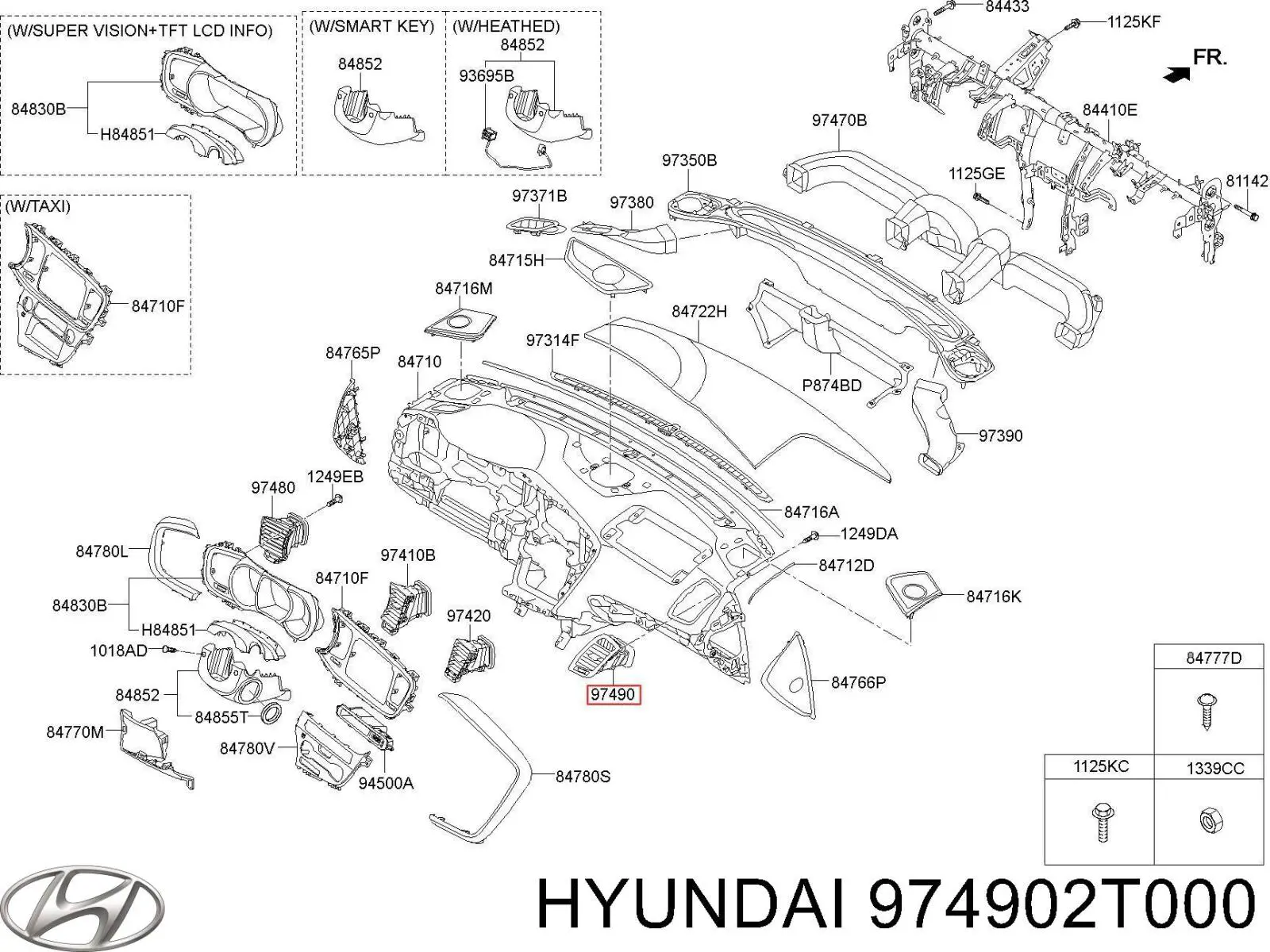  Hyundai/Kia 974902T000 ціна, від 12.67 USD