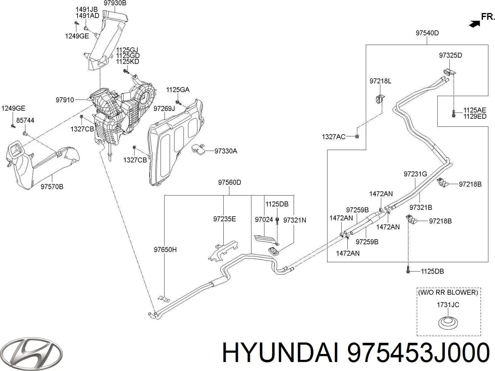  975453J000 Hyundai/Kia