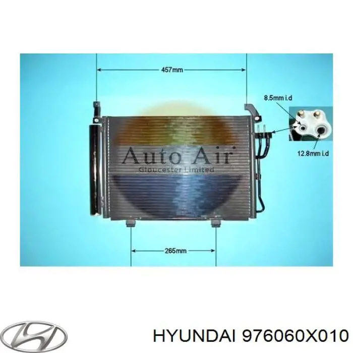 976060X010 Hyundai/Kia Конденсатор