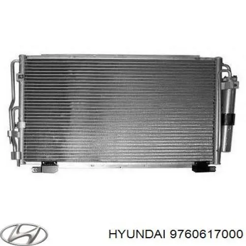 9760617000 Hyundai/Kia радіатор кондиціонера