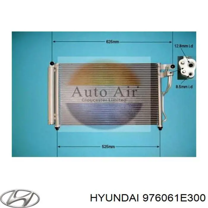 976061E300 Hyundai/Kia радіатор кондиціонера