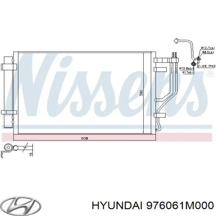 976061M000 Hyundai/Kia Конденсатор