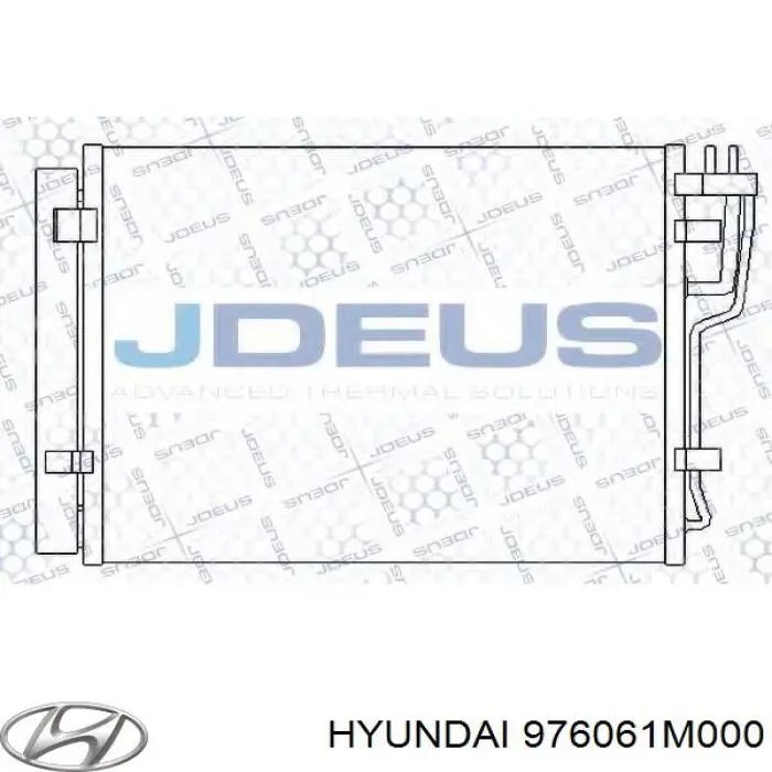 Конденсатор кондиціонера Hyundai/Kia 976061M000 ціна, від 84.60 USD