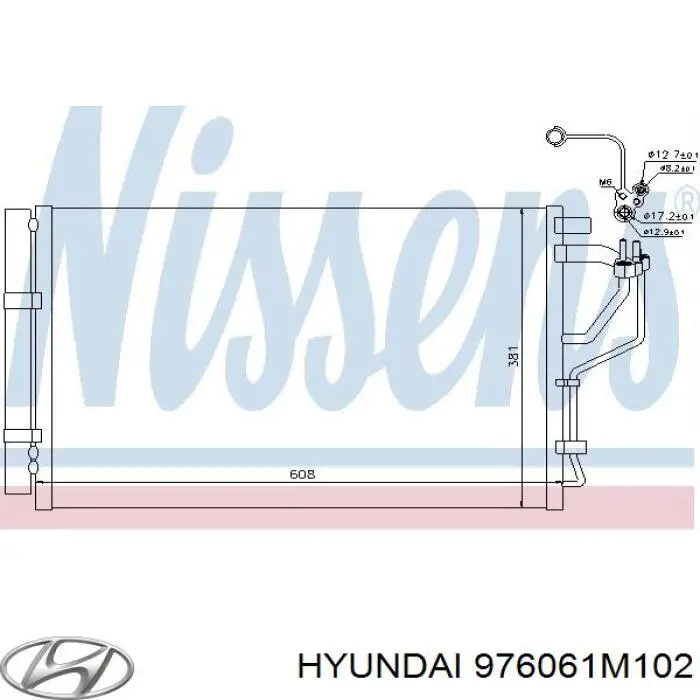 Купити 976061M102 Hyundai/Kia Радіатор системи охолодження кондиціонера