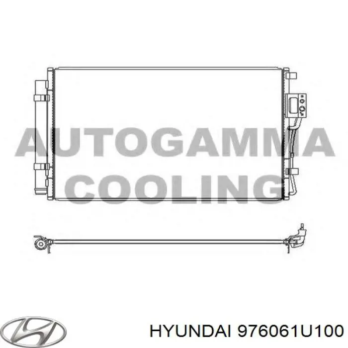 Купити 976061U100 Hyundai/Kia Радіатор системи охолодження кондиціонера