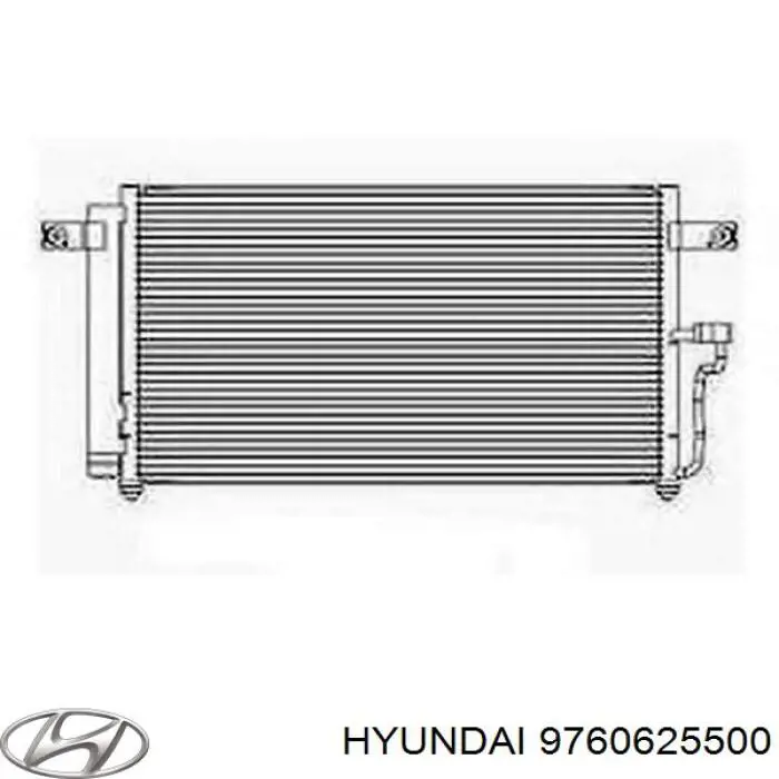 9760625500 Hyundai/Kia радіатор кондиціонера