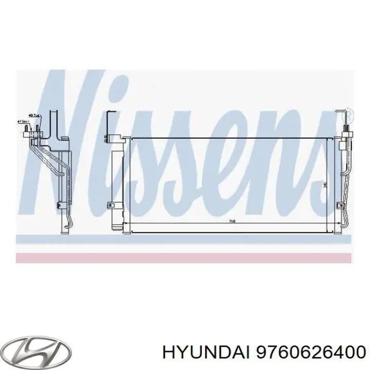 Купити 9760626400 Hyundai/Kia Радіатор системи охолодження кондиціонера