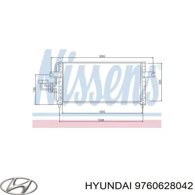 Купити Радіатор кондиціонера Hyundai Lantra I 