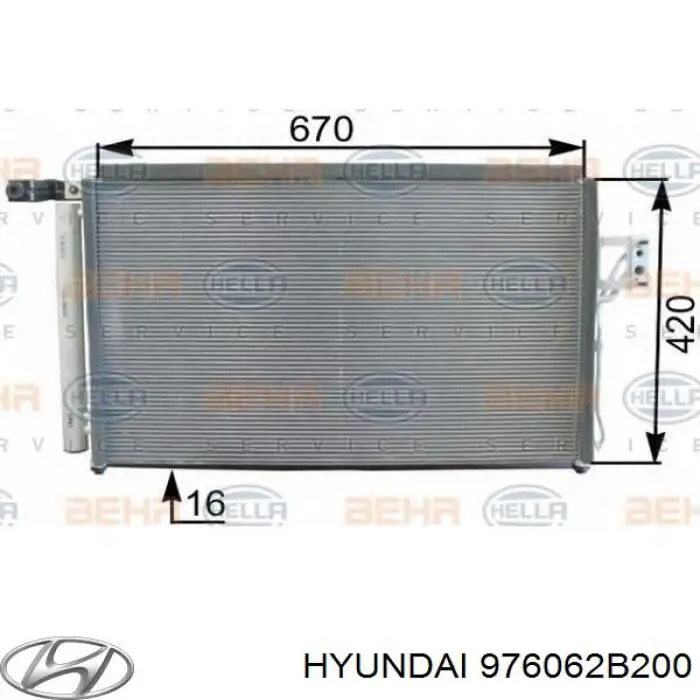 976062B200 Hyundai/Kia радіатор кондиціонера