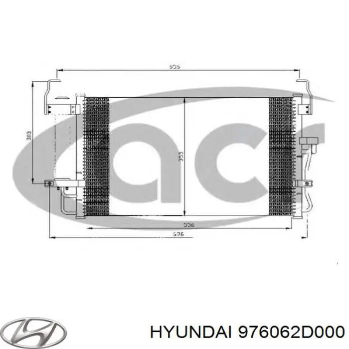 976062D000 Hyundai/Kia радіатор кондиціонера