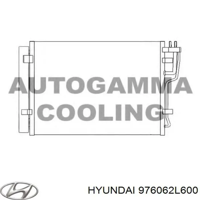 Конденсатор кондиціонера Hyundai/Kia 976062L600 ціна, від 67.82 USD
