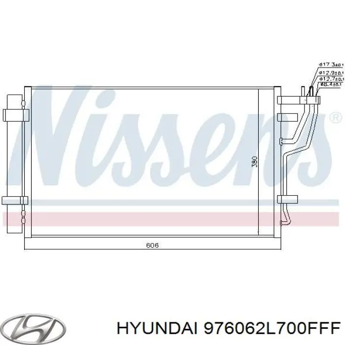 Купити 976062L700FFF Hyundai/Kia Радіатор системи охолодження кондиціонера