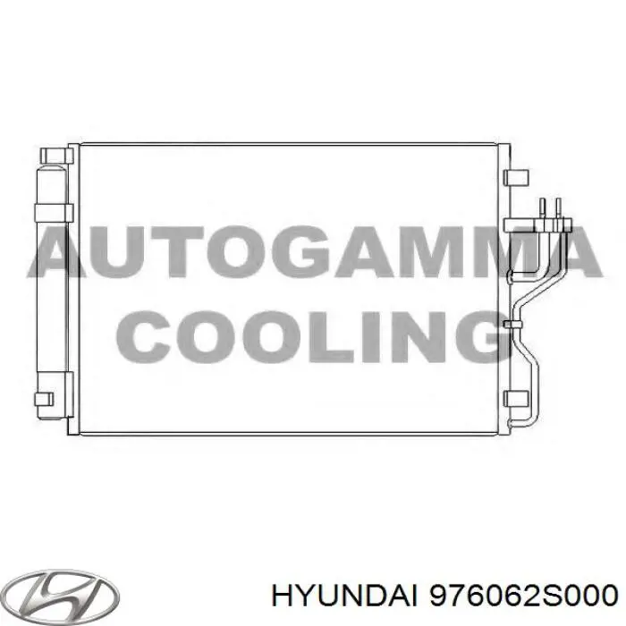 976062S000 Hyundai/Kia радіатор кондиціонера