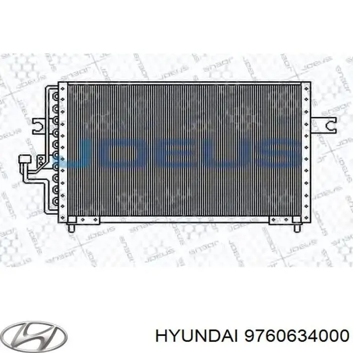 Радіатор кондиціонера Hyundai Sonata (Хендай Соната)