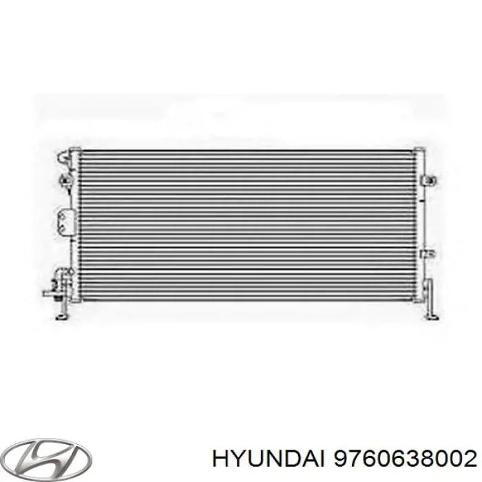 Конденсатор кондиціонера Hyundai/Kia 9760638002 ціна, від 64.26 USD