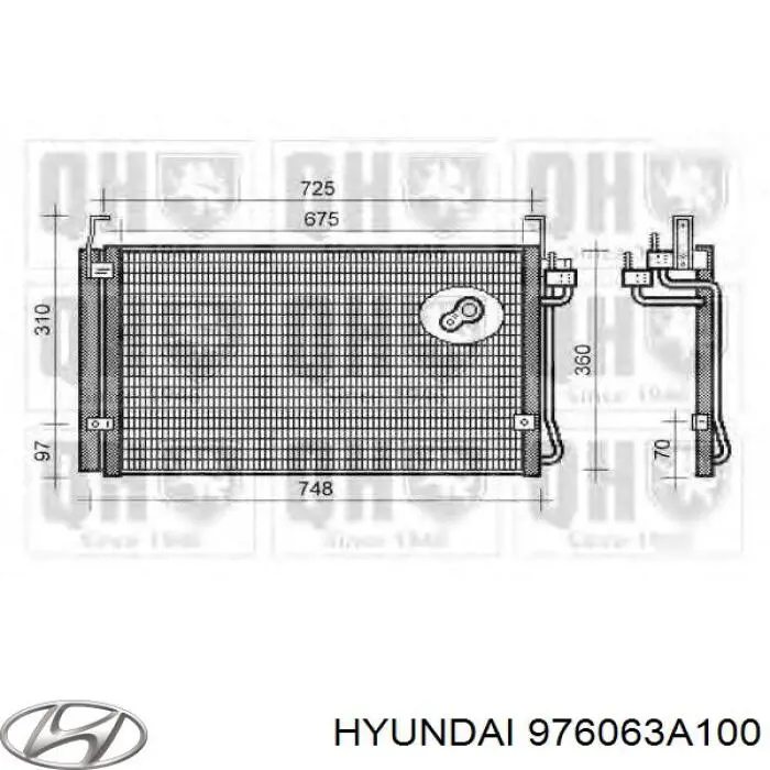 976063A100 Hyundai/Kia радіатор кондиціонера