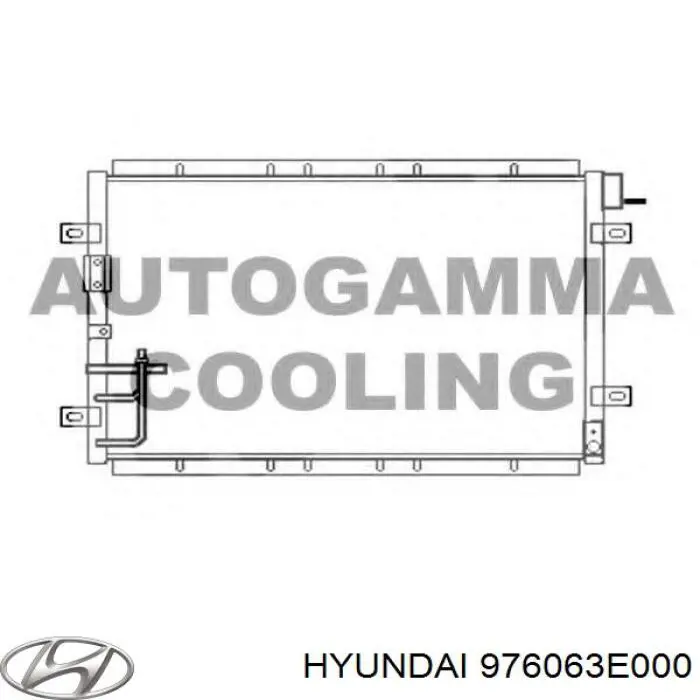 Радіатор кондиціонера 976063E000 Hyundai/Kia