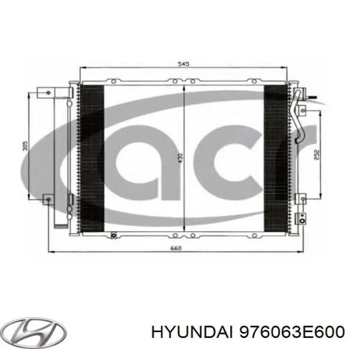 Купити 976063E600 Hyundai/Kia Радіатор системи охолодження кондиціонера