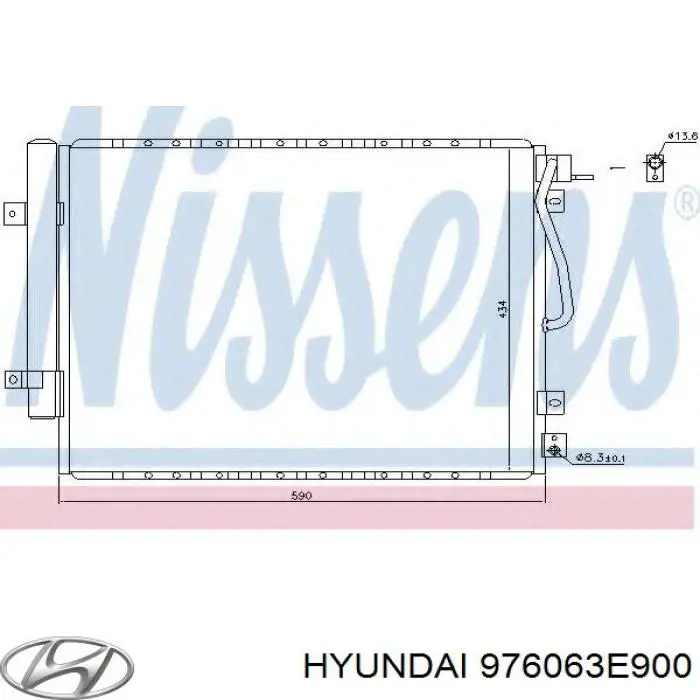 Купити 976063E900 Hyundai/Kia Радіатор системи охолодження кондиціонера