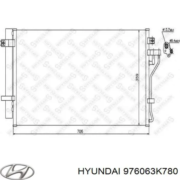 Купити 976063K780 Hyundai/Kia Радіатор системи охолодження кондиціонера