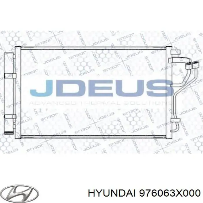 Радіатор кондиціонера 976063X000 Hyundai/Kia