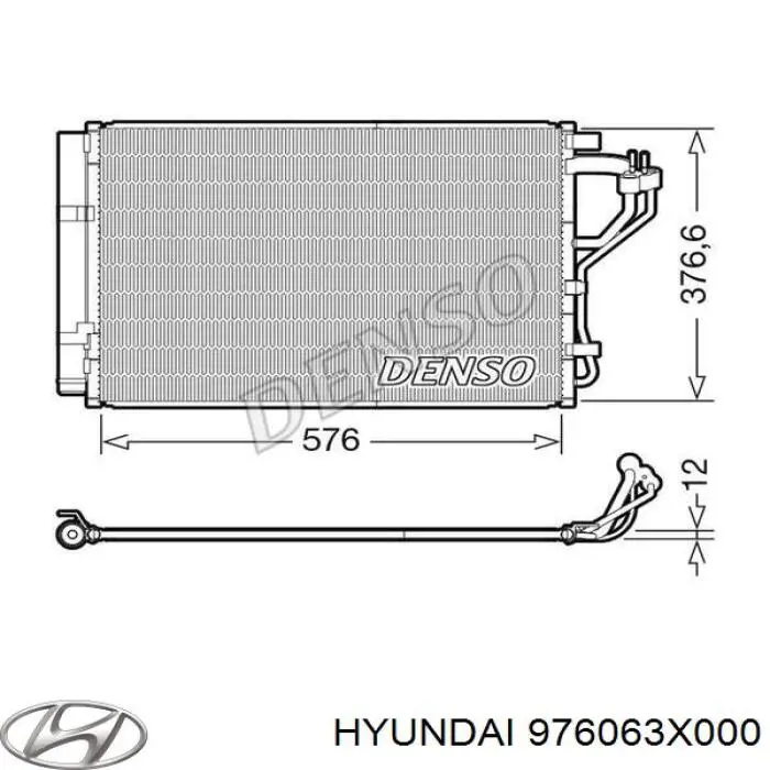 976063X000 Hyundai/Kia Конденсатор