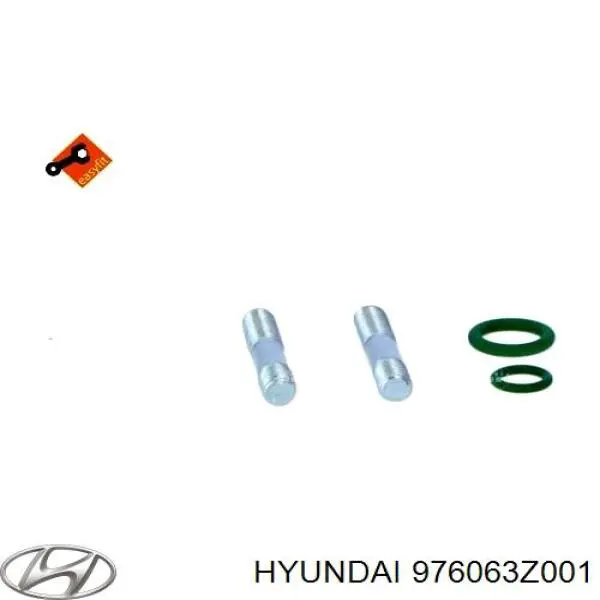 Радіатор кондиціонера 976063Z001 Hyundai/Kia