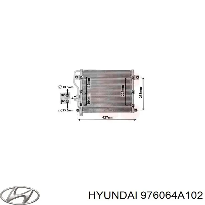 976064A202 Hyundai/Kia радіатор кондиціонера