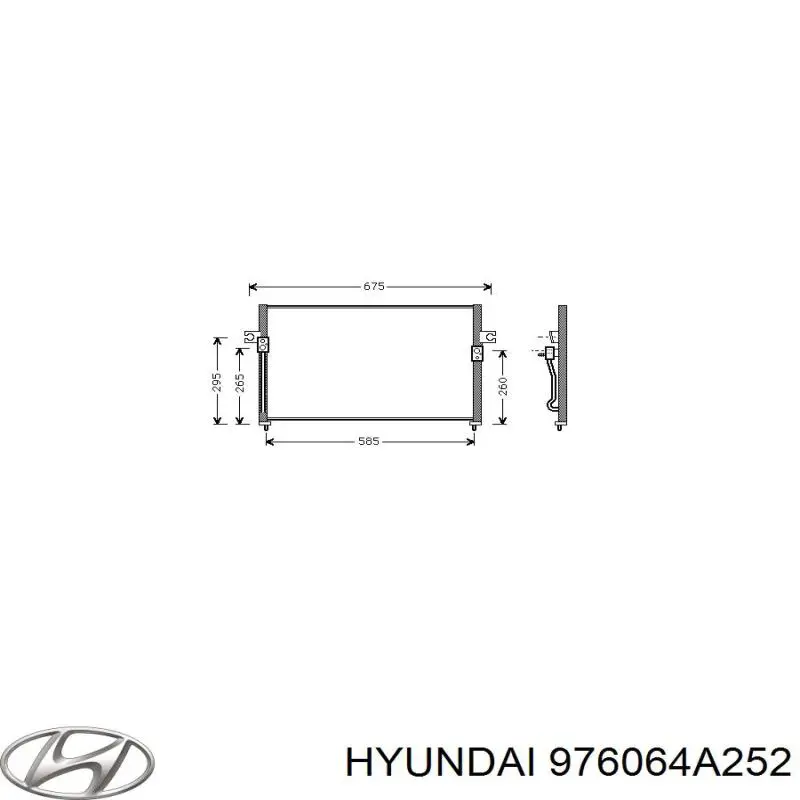 Радіатор кондиціонера 976064A252 Hyundai/Kia