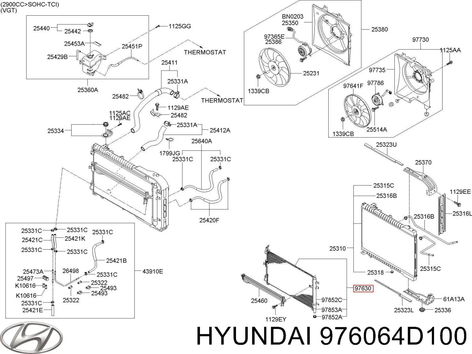 Купити 976064D101 Hyundai/Kia Радіатор системи охолодження кондиціонера